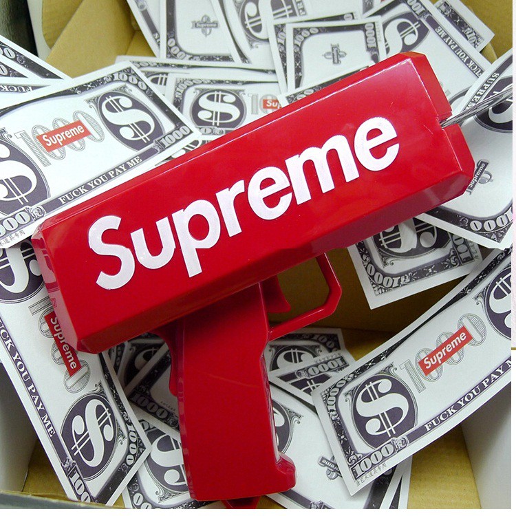 Súng Bắn Tiền Đồ chơi Party Supreme Money Full Box