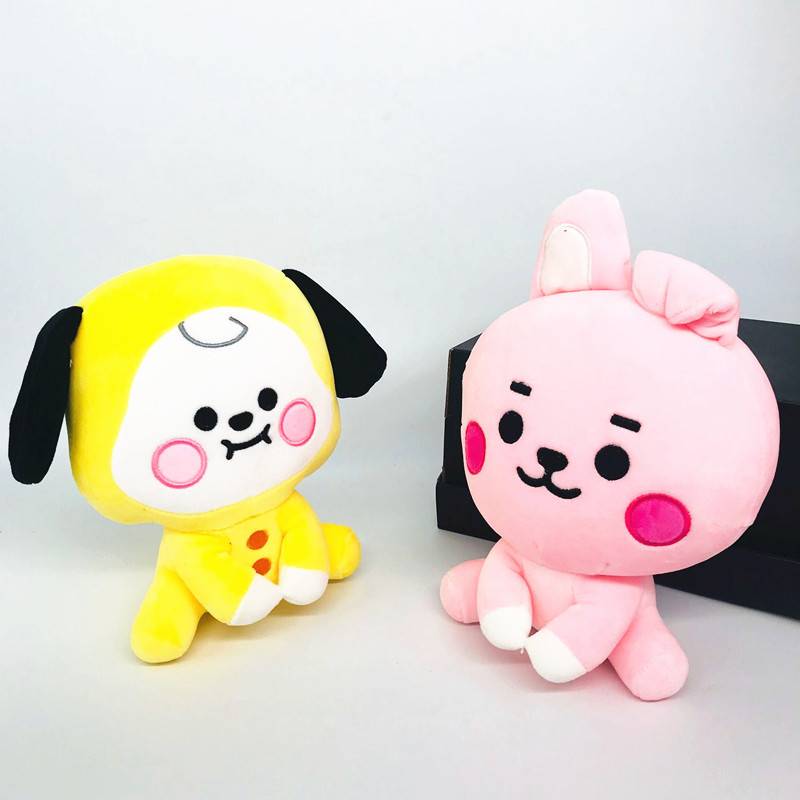 Lợn ngủ nhồi bông khổ 20cm KPOP BTS BT21 Plush toys Cute machine Doll For Children baby birthday new Year gift Anime Soft kids toys for girl birthday christmas gift  CHIMMY COOKY KOYA MANG RJ SHOOKY TATA