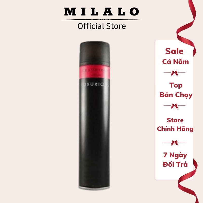 Gôm xịt tóc siêu cứng giữ nếp mùi thơm giá rẻ Luxurious - MILALO