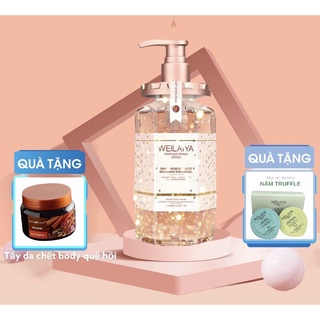 Sữa Tắm Trắng Da Weilaiya Cánh Hoa Hồng Damask 450ml