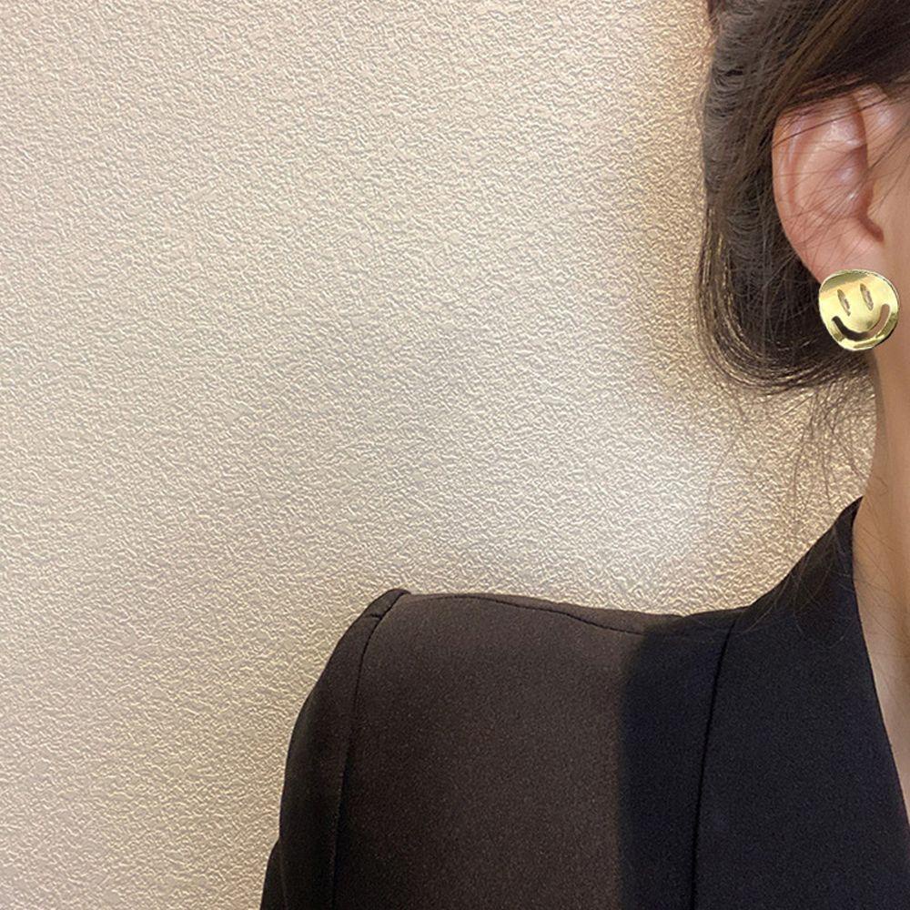 Bông Tai Hình Mặt Cười Dễ Thương Phong Cách Hàn Quốc