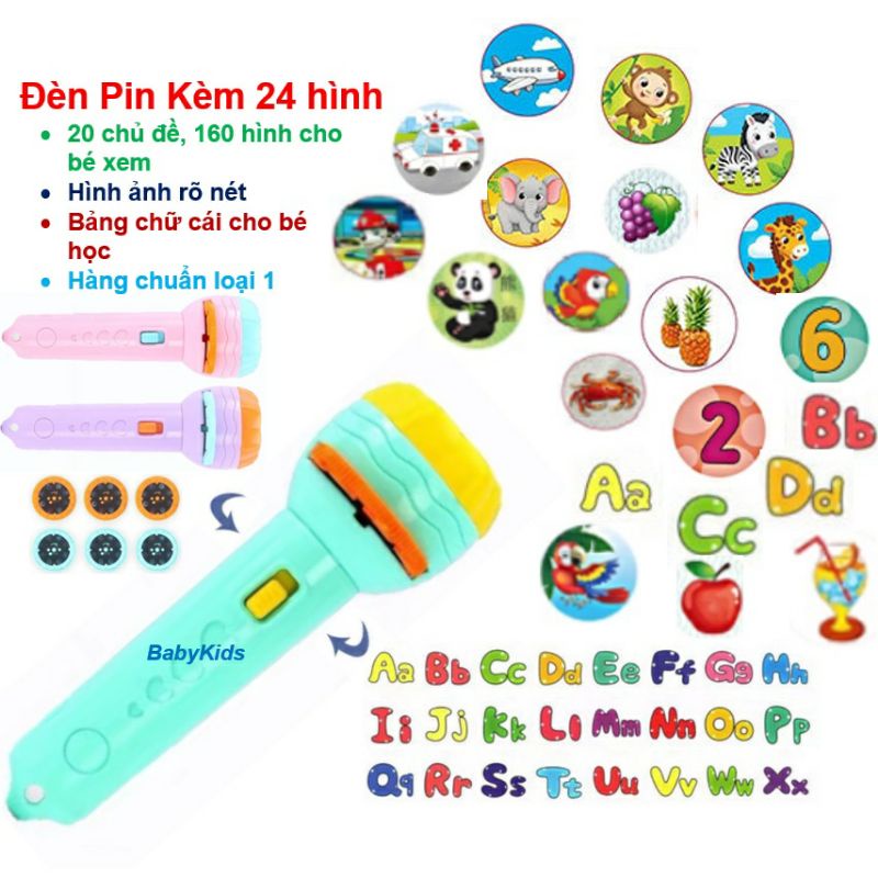 đèn pin chiếu hình cho bé