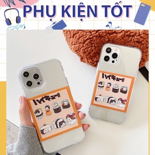 Ốp Lưng Case iPhone Dẻo  Siêu Trong Dẻo Không Ngả Màu Shusi Haikyuu Cho 7G/8G đến 12 Promax