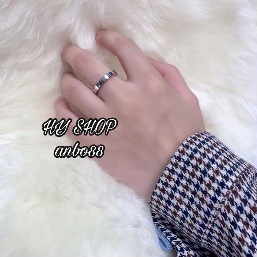Nhẫn trơn titan cho nam và nữ cá tính - nhẫn nam nữ cặp đôi siêu bền không gỉ unisex BTS