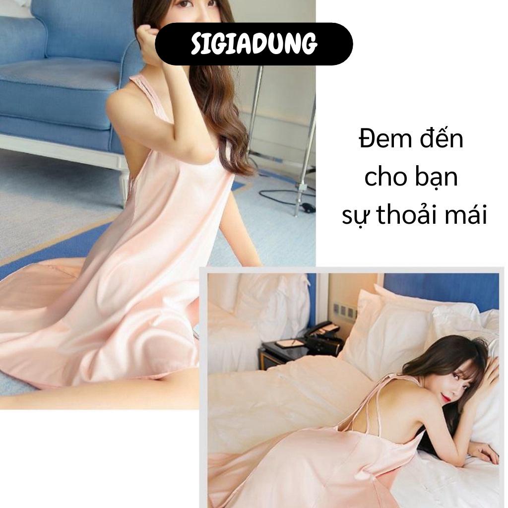 [SGD] Váy Ngủ - Đầm Ngủ Phi Bóng Lưng Dây Cánh Quạt Gợi Cảm, Vải Mát, Mịn 6222