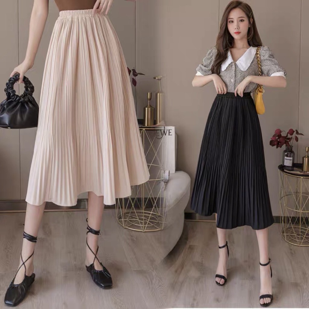 [Mã FAGREEN55 giảm tới 30K đơn 99K] Chân váy xếp ly dài hàng đẹp chân váy nữ dài CV308💕 | BigBuy360 - bigbuy360.vn