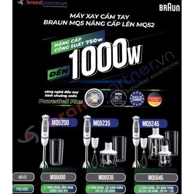 Máy xay cầm tay braun chính hãng đức mq5245 aperitive phân phối chính hãng Bonbon Mart