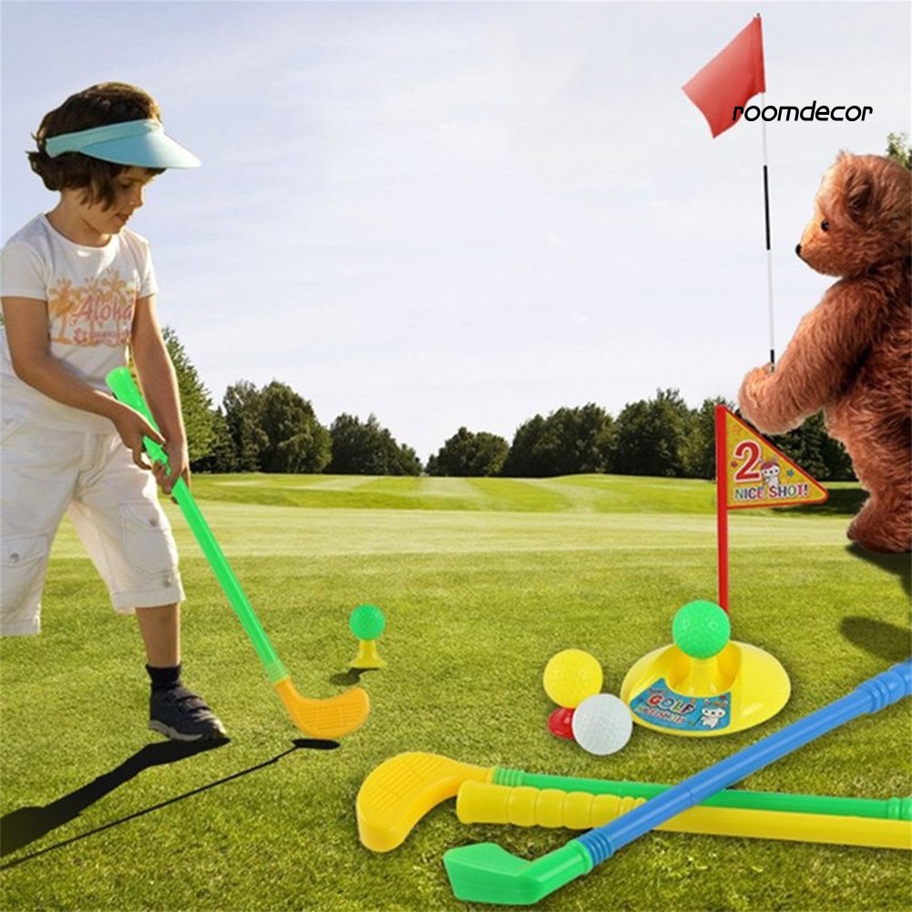 Bộ Đồ Chơi Đánh Golf Mini Bằng Nhựa Nhiều Màu Dành Cho Trẻ Em