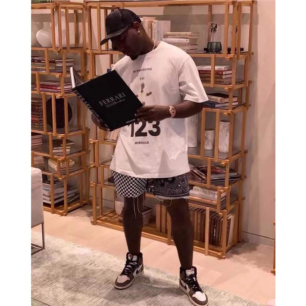 RRR123 Letter Print Vintage High Street Beauty Jerry Same Loose Casual Couple Short Sleeve T-Shirt