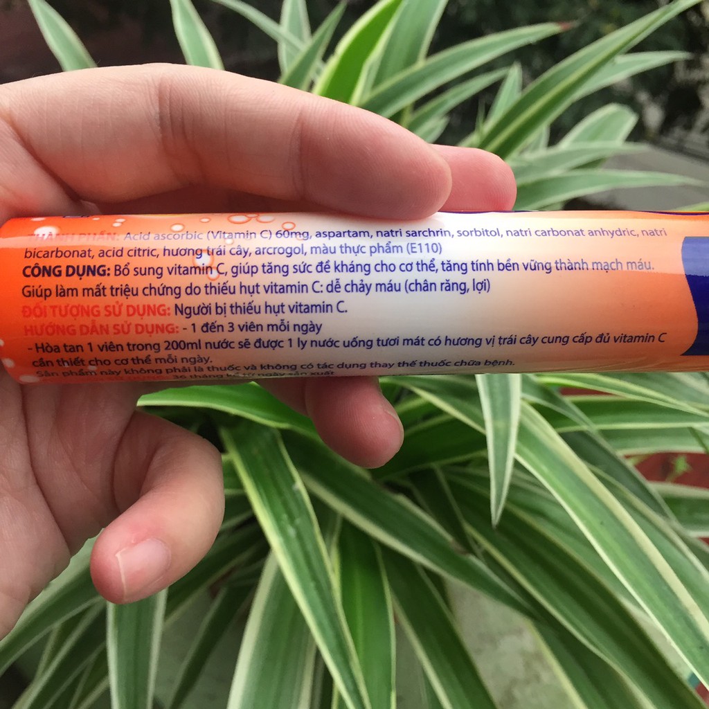 Vitamin C sủi OSSIZAN - Vị cam (1 tuýp 20 Viên) | BigBuy360 - bigbuy360.vn