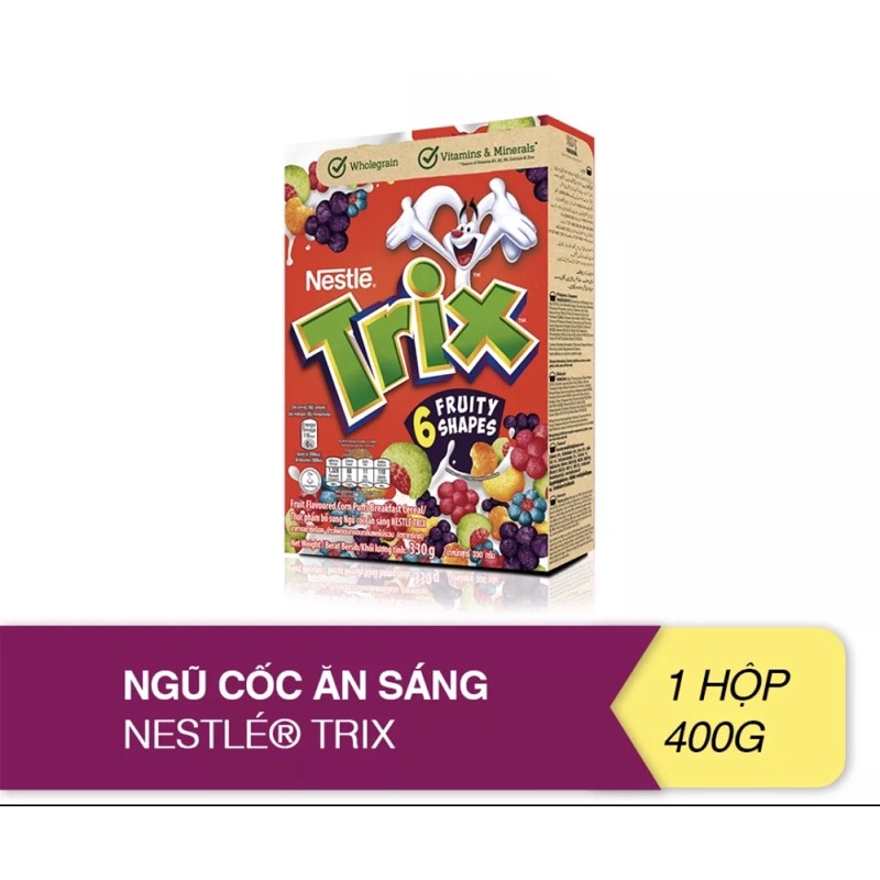 Combo 5 hộp 330g NGŨ CỐC ĂN SÁNG NESTLE TRIX