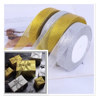 Ruy băng kim tuyến ruy băng nhũ 1cm và 2cm