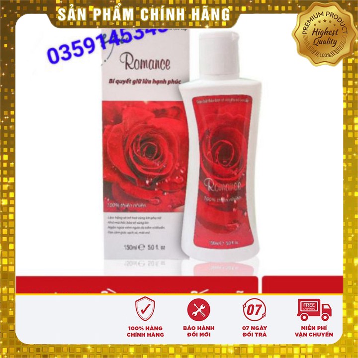 Dung dịch vệ sinh phụ khoa Romance Hằng Thu chính hãng