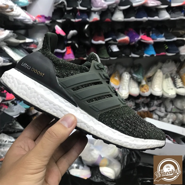 TẾT🌺 SALE Giày HOT Giầy sneaker thể thao ULTRA BOOST 4.0 xanh rêu thời trang cá tính nam, nữ 2020 ' ^ ` < | :