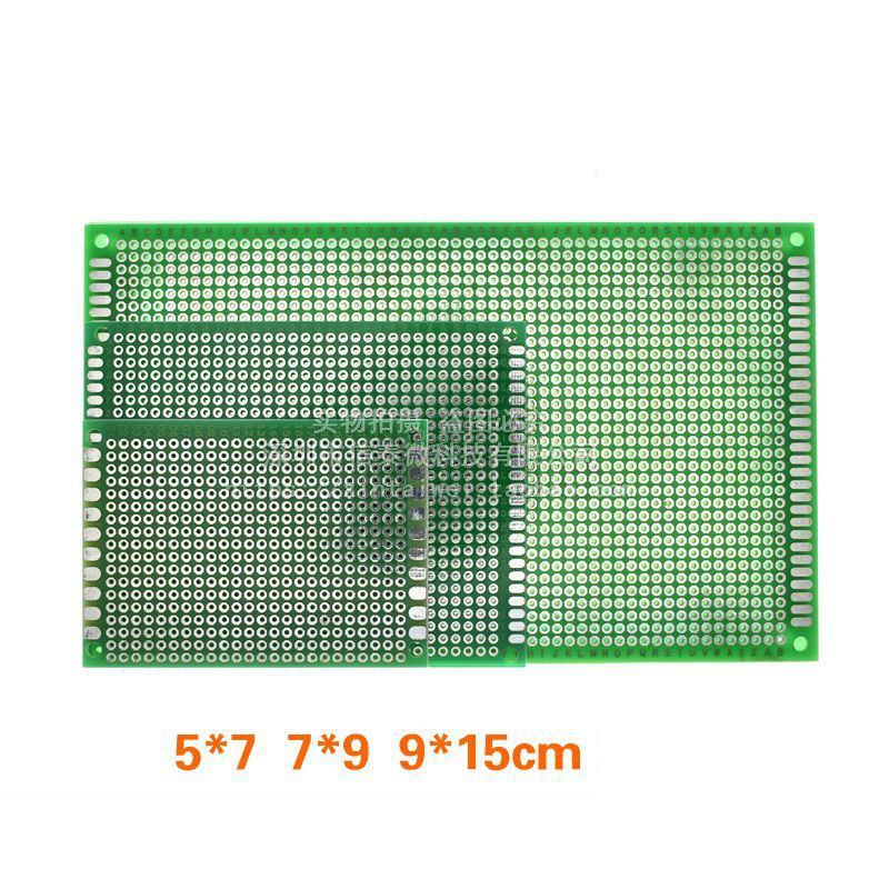 PCB đục lỗ Phíp FR4- 1 mặt - Kích thước 5x7cm, 7x9cm, 9x15cm