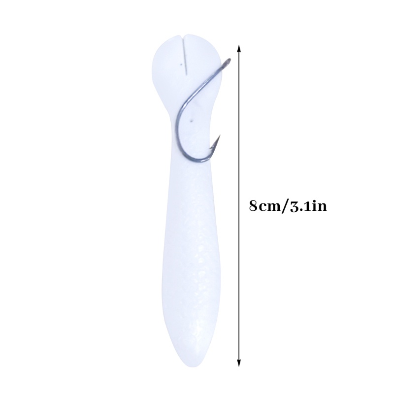 QQ Bộ Mồi Câu Cá Giả Bằng Silicon Mềm Kèm 16 Lưỡi Câu Chuyên Dụng