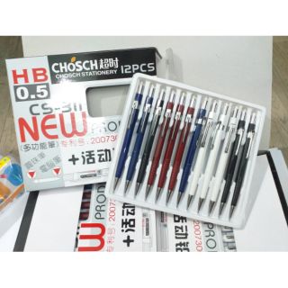 Sỉ - Hộp 12 cây bút chì kim HB 0.5 sang chảnh CS311