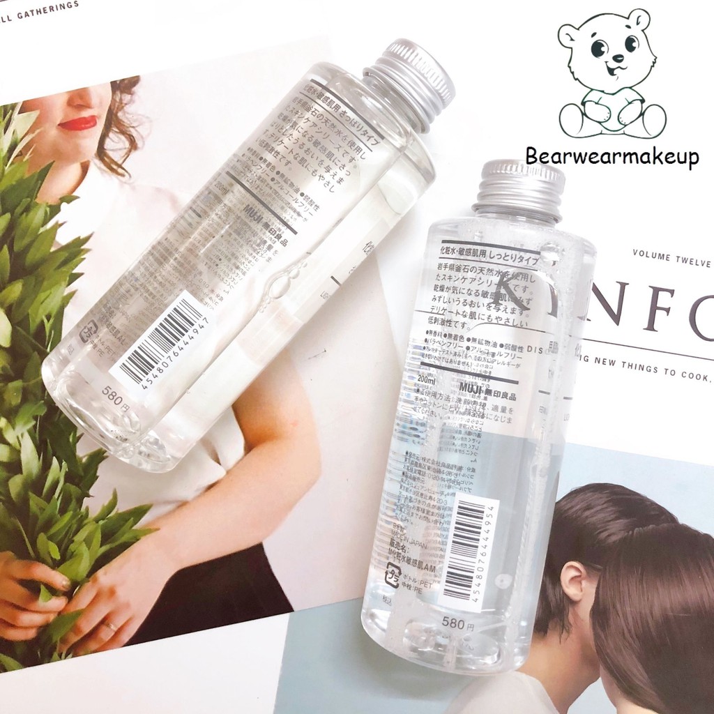 Nước hoa hồng Muji Light Toning Water Lotion 200ml