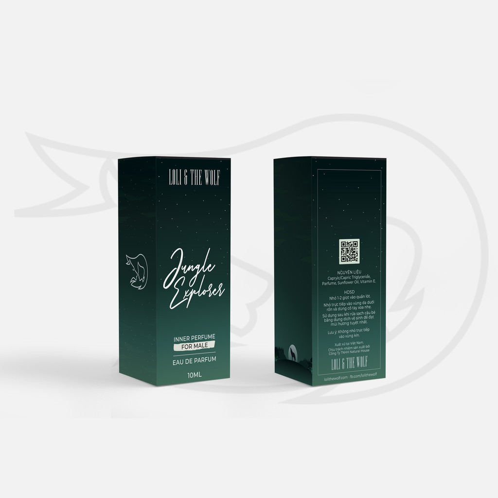 Nước hoa vùng kín dành cho nam Jungle Explorer chai 10ml - LOLI & THE WOLF | Thế Giới Skin Care