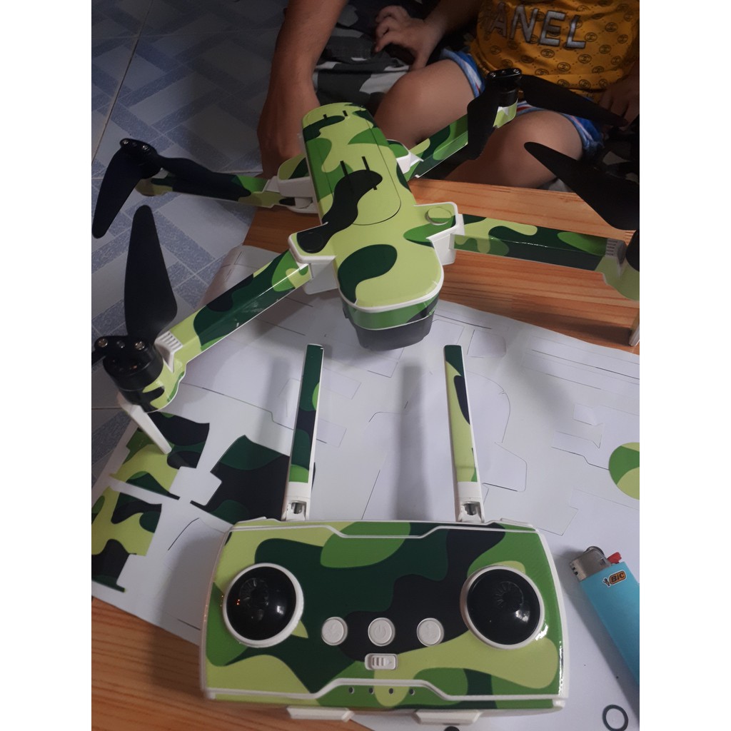 Skin Decal Flycam Hubsan Zino H117S - Zino Pro Màu Quân Đội Siêu Chất