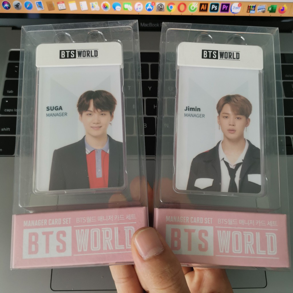 [Hàng sẵn] THẺ ĐEO MANAGER CARD SET Bangtan WORLD OFFICIAL (K85)