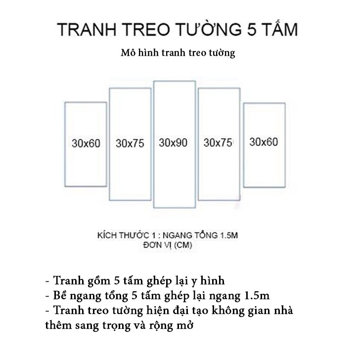 GIÁ SỐC - 5 Mẫu Tranh Treo Tường 3D Hiện Đại Giá Rẻ - Tranh Treo Tường Phòng Khách