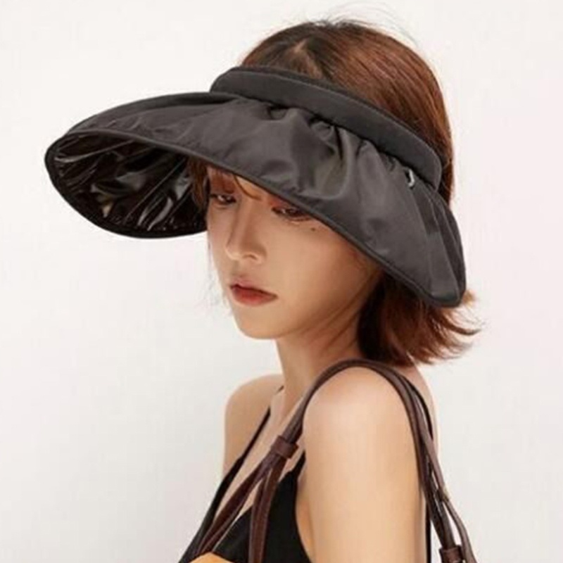 Mũ Lưỡi Trai Chống Nắng / Tia UV Hở Chóp Có Thể Gấp Gọn Dùng Khi Chơi Thể Thao / Đi Biển