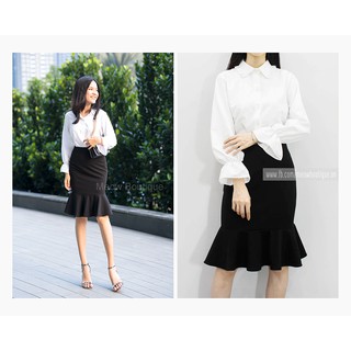 Chân Váy công sở form bút chì đuôi cá midi