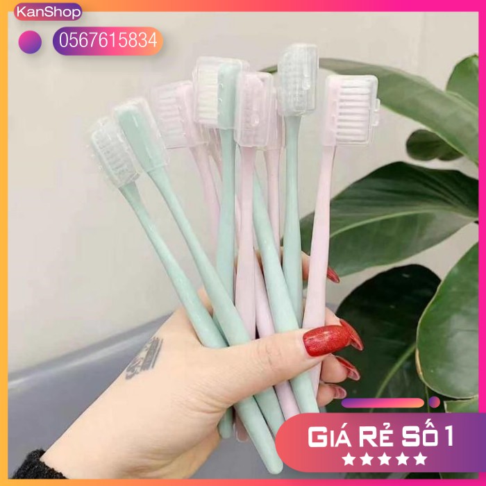 Bộ 10 Chiếc Bàn Chải Thương Hiệu Muji Xuất Nhật Siêu Mềm Mại, An Toàn Bảo Vệ Răng Miệng, Thân Thiện Môi Trường