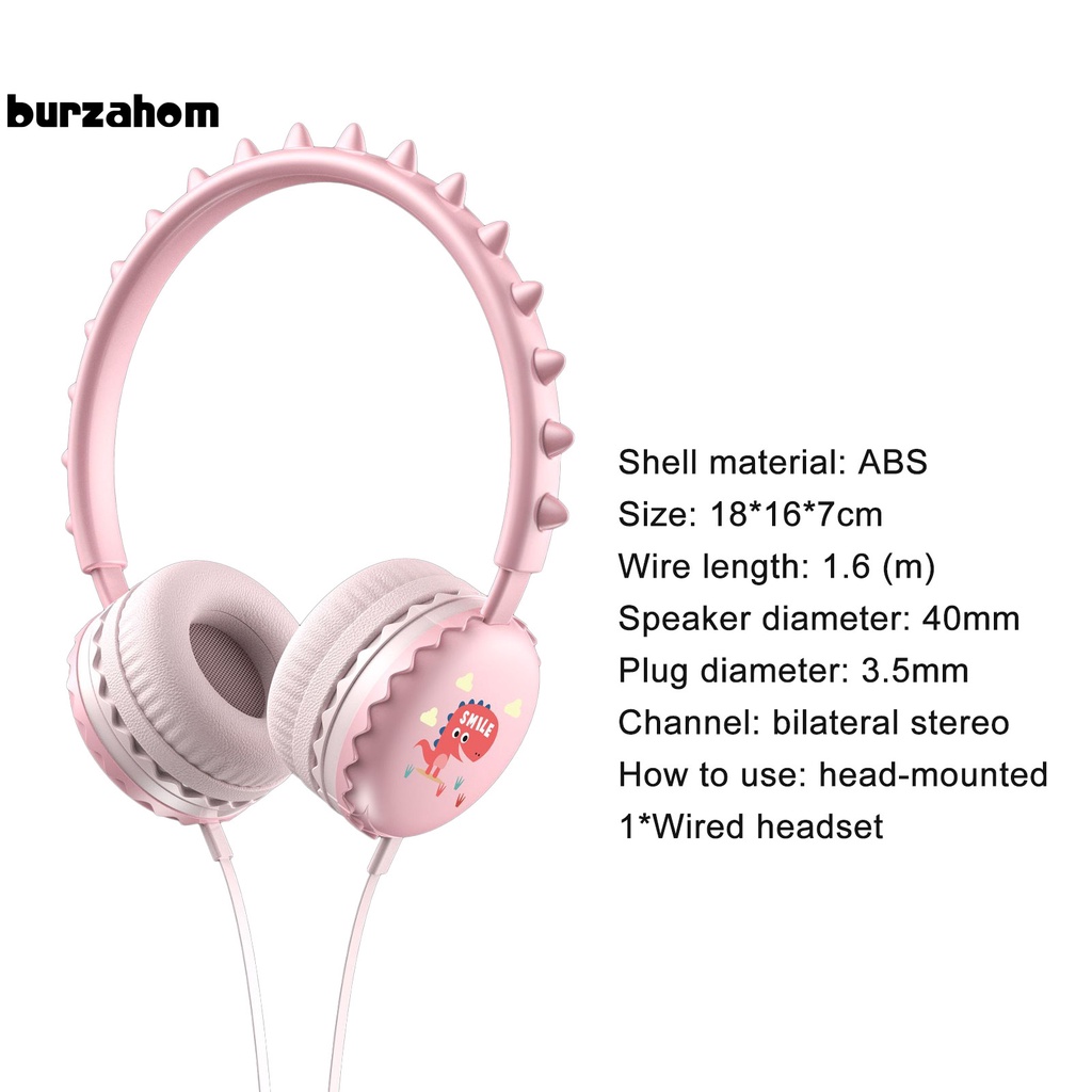 Tai nghe chụp tai có mic họa tiết hoạt hình cho điện thoại