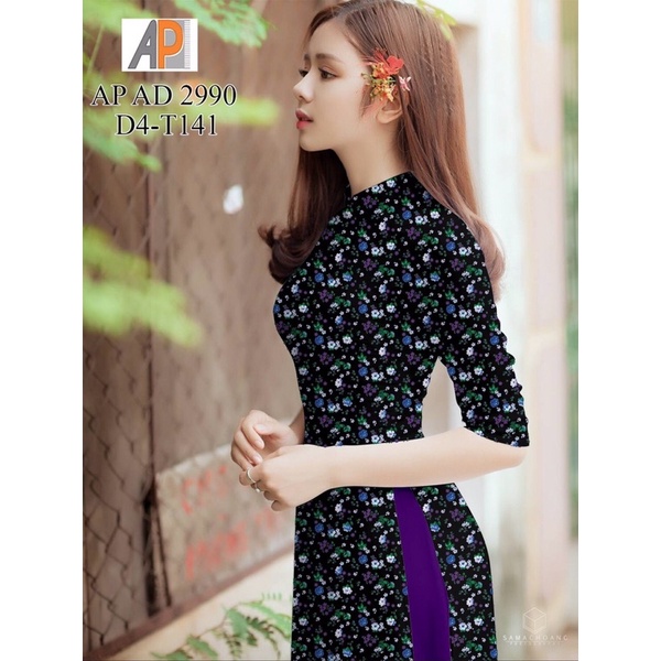 Vải áo dài hoa nhí