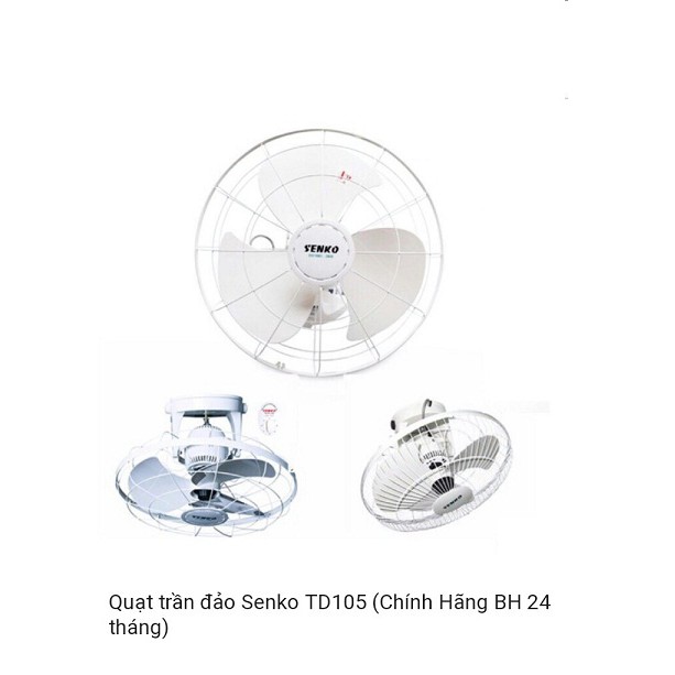 QUẠT ĐẢO TRẦN SENKO TD105 BH 12 THÁNG