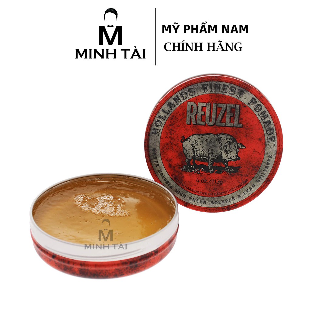 Sáp Vuốt Tóc Nam REUZEL Pomade 113g - Hàng Chính Hãng + Xịt Dưỡng Tóc Reuzel Tonic 20ml + Lược Chải Tóc Pomade