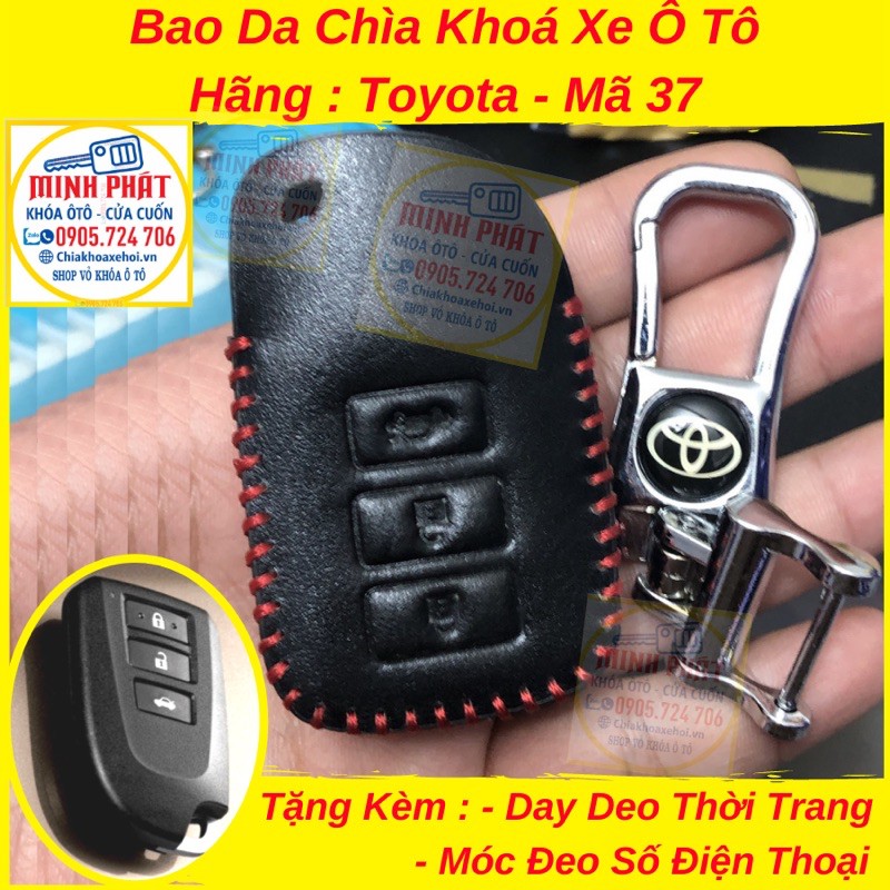 Bao Da Chìa Khoá Xe Toyota Vios Yaris Mẫu Thông Minh