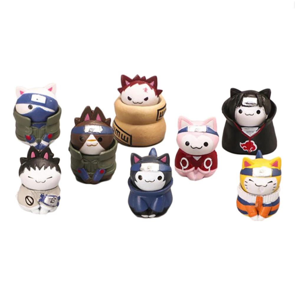 IVORY Bộ 8 Mô Hình Nhân Vật Phim Hoạt Hình Naruto