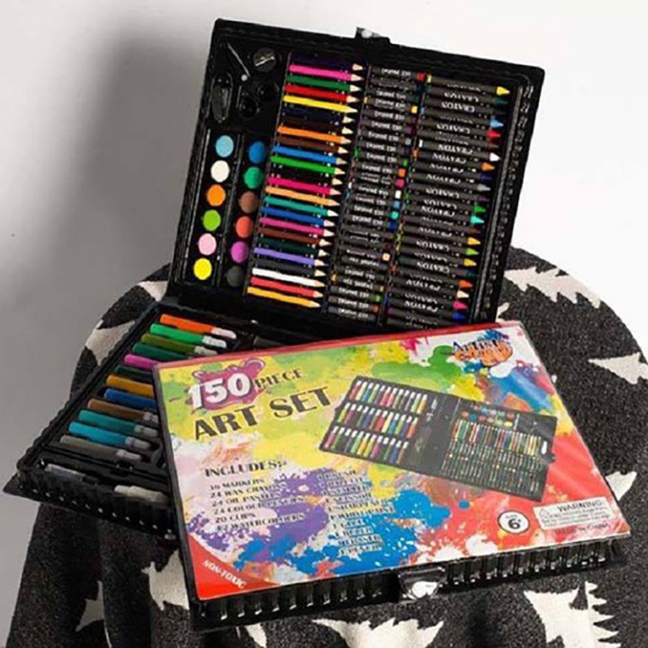 Hộp bút màu 150 chi tiết cho bé yêu thỏa sức sáng tạo