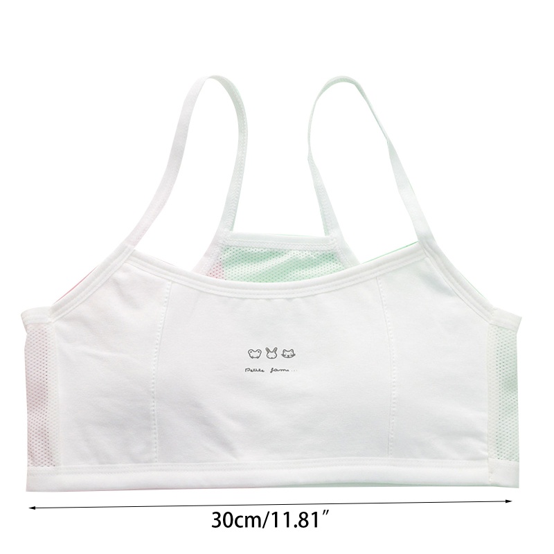 Haha Áo Lót Lưới Không Gọng Họa Tiết Hoạt Hình Thời Trang Mùa Hè Dành Cho Nữ Tuổi Teen