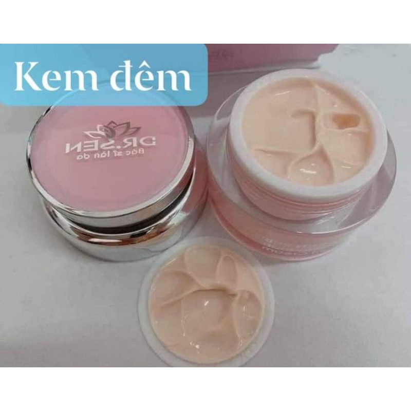 Combo Serum Nano collagen + Kem Face Collagen Sen Spa Bộ Đôi Hoàn Hảo Cho Làn Da Trắng Sáng Căng Mịn