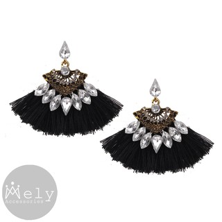BÔNG TAI TUA RUA BOHO (ĐỎ, ĐEN) - MELY 637