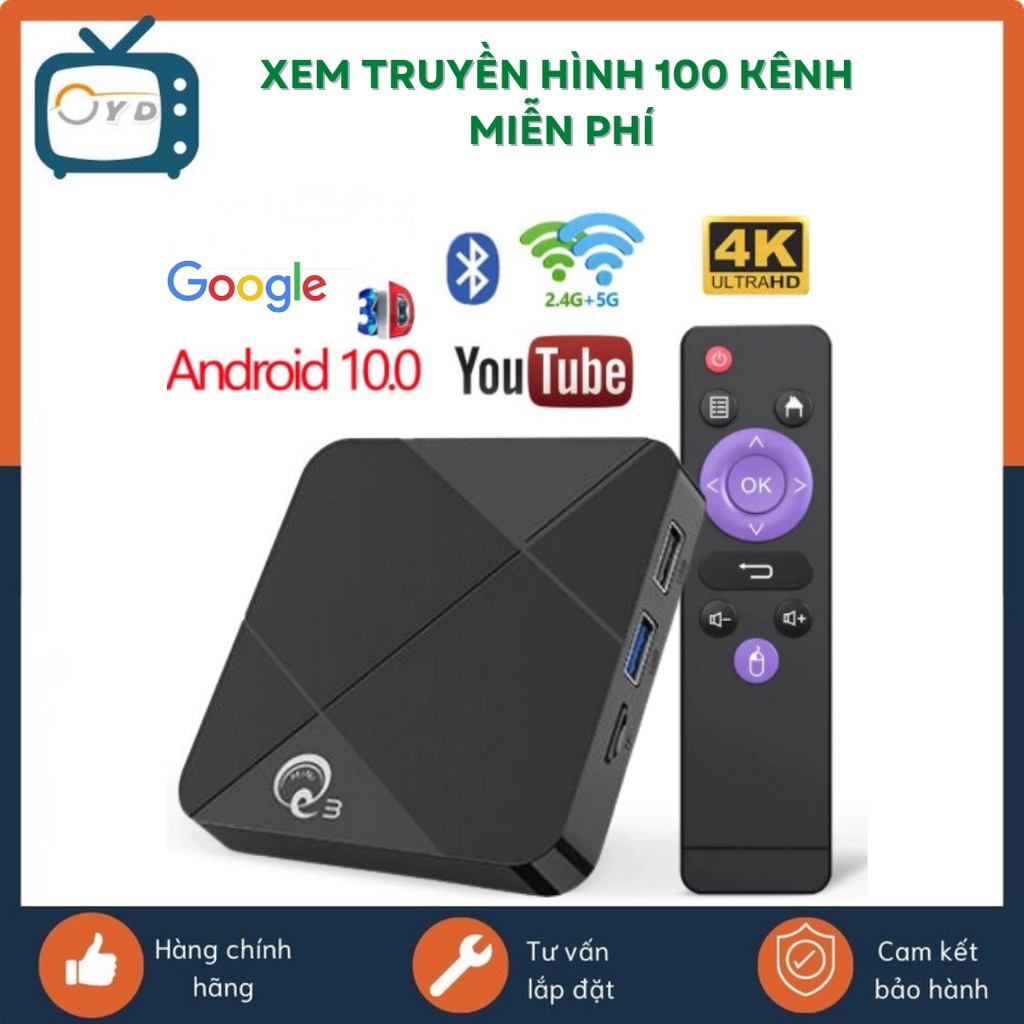 Android Tivi Box MNQ Thiết bị chuyển đổi TV thường thành Smart Tivi Box