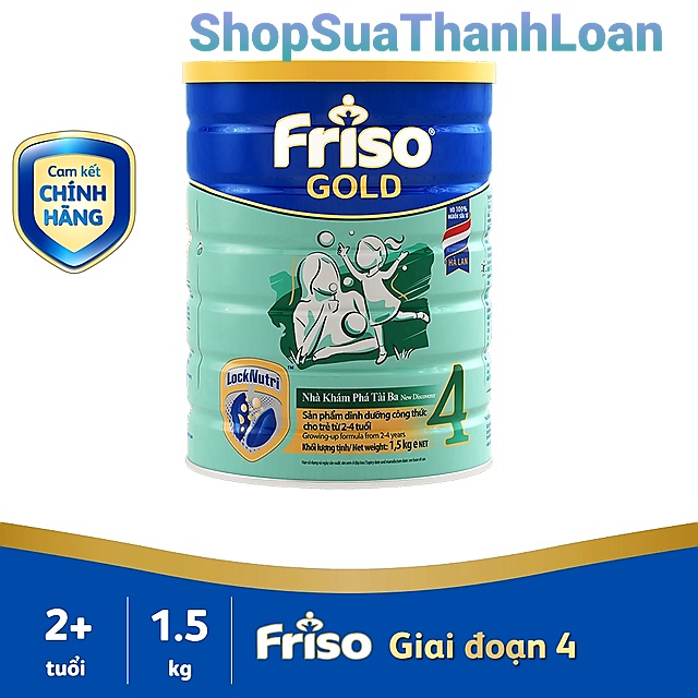 [HSD T7-2022] Combo 3 Lon Sữa Bột Friso Gold 4 (1500G/Lon)