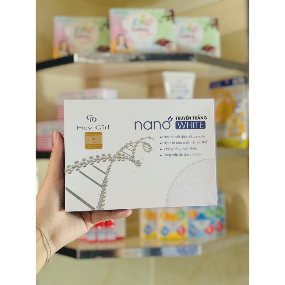Tắm trắng body. Truyền trắng Nano White - trắng da an toàn - Hey Girl