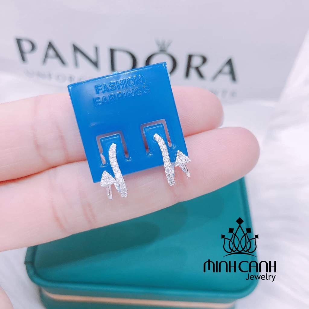 Bông Tai Bạc Mũi Tên Kẹp - Minh Canh Jewelry