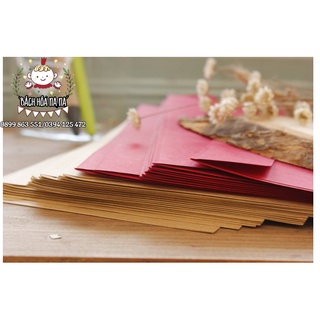 Phong bì thư - túi giấy Kraft - 3 màu - cái loại thư tay , thiệp mời - phụ kiện trang trí Bullet Journal - NANA Shop