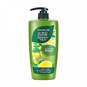 Dầu Gội Đầu cho tóc dầu, da đầu nhờn Follow Me Trà Xanh Thế Hệ Mới Scalp Fresh (Combo 02 chai 320ml)