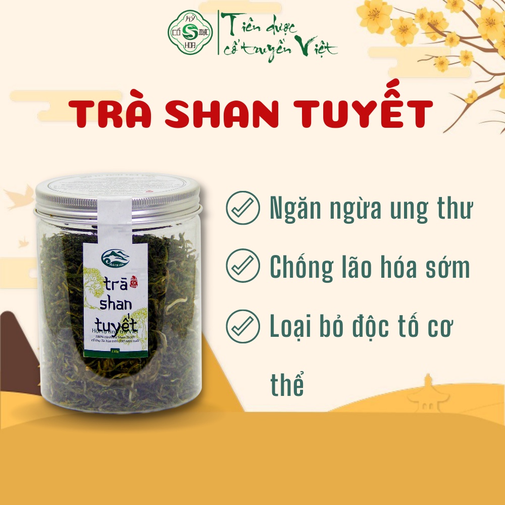 Trà shan tuyết Cổ dược Kỳ Hoa - Loại bỏ độc tố cơ thể, ngăn ngừa ung thư, chống lão hóa sớm, Đặc sản Tà Xùa
