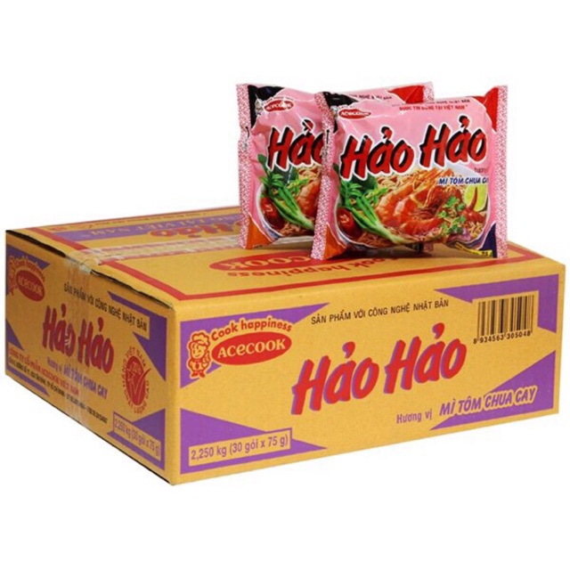 Thùng mì Hảo Hảo chua cay 30gói