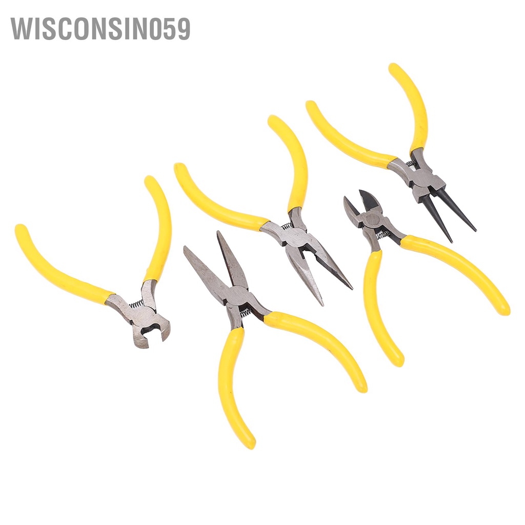 [Hàng Sẵn] Bộ dụng cụ cắt thép rèn lò xo kép 5 cái Kìm để sửa chữa bảo trì 【Wisconsin059】
