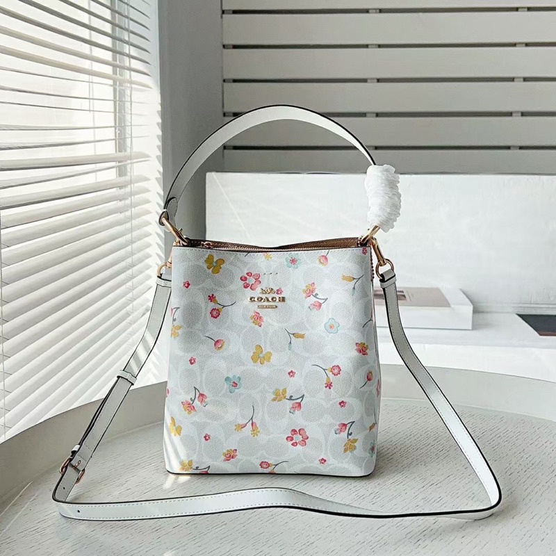 Túi xách Nữ COAC*H Bucket thanh lịch trẻ trung hai màu