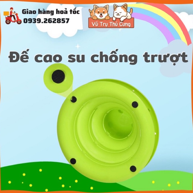 (Cao cấp) Đồ chơi tháp banh 3 tầng cho Mèo thư giãn